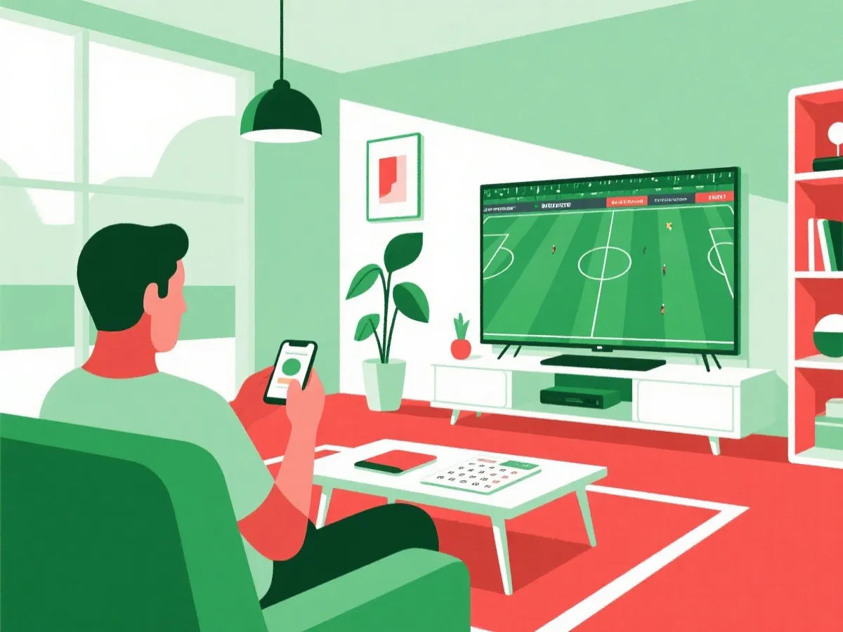 線上看平台與多裝置觀賽示意圖